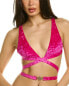 Фото #1 товара Versace Medusa 95 Velvet Bikini Top Women's