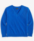 Women's 100% Cashmere Ribbed V-Neck Sweater, Regular & Petites, Created for Macy's