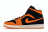 Фото #3 товара Кроссовки Nike Air Jordan 1 Mid Black Orange Peel (Оранжевый, Черный)
