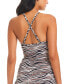 ფოტო #2 პროდუქტის Women's Animal Instinct Tankini Top