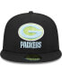 Фото #3 товара Men's Black Green Bay Packers Multi 59FIFTY Fitted Hat