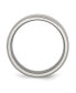 ფოტო #3 პროდუქტის Titanium Polished Beveled Edge Wedding Band Ring