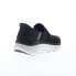 Фото #8 товара Skechers D'Lux Walker Orford Mens Black Extra Wide Lifestyle Sneakers Shoes