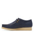 Фото #5 товара Clarks Wallabee 26174515 Mens Blue Leather Oxfords & Lace Ups Casual Shoes