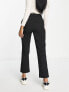 ASOS DESIGN Hourglass slim skim cigarette trouser in black