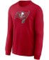 Фото #3 товара Men's Red Tampa Bay Buccaneers Primary Logo Long Sleeve T-shirt