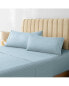 Фото #1 товара King 6 PC Striped Sheets Set Rayon From Bamboo Solid Performance Sheet Set