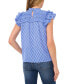 Women's Smocked Ruffle Yoke Blouse