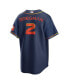 ფოტო #2 პროდუქტის Men's Alex Bregman Navy Houston Astros City Connect Replica Player Jersey