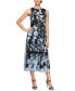 ფოტო #1 პროდუქტის Women's Floral-Embroidered Midi Dress