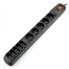 Power strip with protection Acar S10 black - 10 sockets - 3m