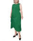 Фото #3 товара Plus Size Sleeveless Asymmetrical Flounced Dress