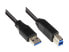 Фото #1 товара Good Connections 2710-S002 - 0.2 m - USB A - USB B - USB 3.2 Gen 1 (3.1 Gen 1) - 5000 Mbit/s - Black