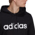 Толстовка Adidas Essentials French Terry Linear Logo Черно-белый, XS - фото #5