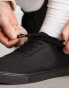 Фото #4 товара ASOS DESIGN plimsolls in black canvas