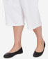 ფოტო #4 პროდუქტის Plus Size Bayou Embroidered Capri Fringe Bottom Pants