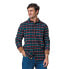 ფოტო #1 პროდუქტის Men's Organic Flannel Shirt with Suede Detail