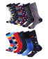 ფოტო #1 პროდუქტის Men's Sensational Fun Dress Socks 12 Pack