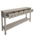 Фото #5 товара Rustic Entryway Console Table, 60 Long Sofa Table With Two Different Size Drawers And Bottom