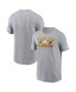 ფოტო #1 პროდუქტის Men's Gray Pittsburgh Steelers 2023 NFL Playoffs Iconic T-shirt