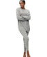 ფოტო #1 პროდუქტის Plus Size 2-Piece Tunic & Legging PJ Set