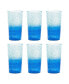 Фото #1 товара Oceanic Ombre Jumbo Premium Acrylic Glasses, Set of 6