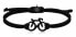 Black cord bracelet Bicycle