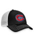Фото #1 товара Men's Black, White Montreal Canadiens Slouch Core Primary Trucker Snapback Hat