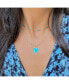 Turquoise Bar Chain Necklace
