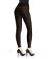 ფოტო #2 პროდუქტის Women's Brown Corduroy Cotton Blend Animal Print Leggings