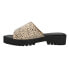 Фото #3 товара Dirty Laundry Respect Cheetah Platform Slide Womens Beige, Black Casual Sandals