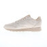 Фото #5 товара Reebok Classic Leather Womens Beige Nubuck Lace Up Lifestyle Sneakers Shoes 8.5