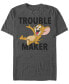 Фото #1 товара Men's Tom Jerry Trouble Maker Short Sleeve T-shirt