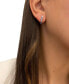 ფოტო #2 პროდუქტის Denim Ombré (5/8 ct. t.w.) & White Sapphire (1/5 ct. t.w.) Stud Earrings in 14k White Gold