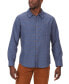 Фото #1 товара Men's Fairfax Classic-Fit Dashed Stripe Button-Down Flannel Shirt