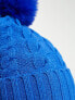 Фото #7 товара Threadbare bobble hat in blue