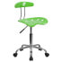 Фото #4 товара Vibrant Apple Green And Chrome Swivel Task Chair With Tractor Seat