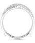 ფოტო #4 პროდუქტის Diamond Infinity Enhancer Ring (1/2 ct. t.w.) in 14k White Gold