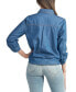 ფოტო #2 პროდუქტის Juniors' Cotton Washed Denim Button-Front Shirt