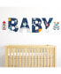 Фото #2 товара Blast Off to Outer Space Baby Shower Standard Banner Wall Decals Baby