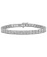 ფოტო #1 პროდუქტის Men's Diamond Miracle Plate Tennis Bracelet (2 ct. t.w.) in Sterling Silver