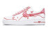 【定制球鞋】 Nike Air Force 1 Low 空军一号 恋爱简讯 减龄主题 防滑耐磨 低帮 板鞋 女款 白粉 / Кроссовки Nike Air Force DD8959-100