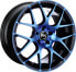 RH Alurad NBU Race color polished - blue 8.5x19 ET35 - LK5/120 ML72.6
