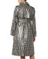 ფოტო #3 პროდუქტის Women's Double-Breasted Printed Trench Coat