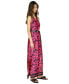 Фото #11 товара Women's Belted Floral-Print Maxi Dress