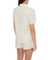 Onia Air Linen-Blend Short Sleeve Shirt Women's