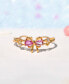 ფოტო #3 პროდუქტის Pink Faux Cubic Zirconia Pretty in Pink Bow Ring