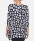 Women's Printed Geometric Circle Tunic Top