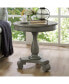 Фото #4 товара Round Wood Pedestal Side Table, Gray