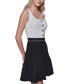 Women's Scuba-Crepe Button-Front Dress